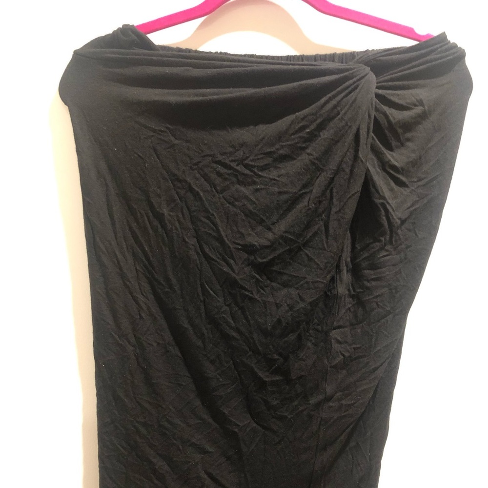 Black Rouched Skirt